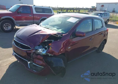 2018 Mitsubishi Mirage Es z USA, uszkodzony, nr VIN ML32A3HJ0JH012692